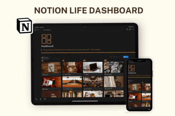 Notion Template, Notion Life Planner