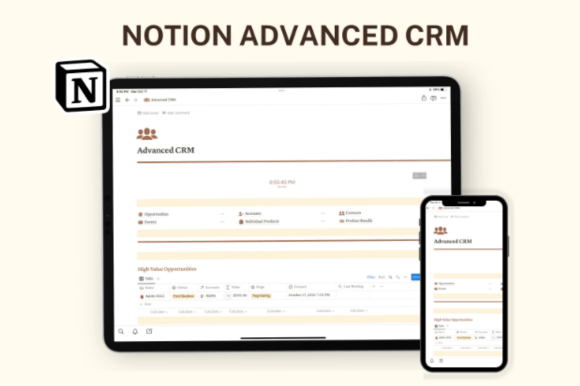 Notion Advanced CRM Template