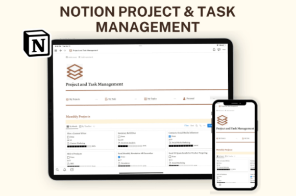 Notion Template Business, Notion Planner